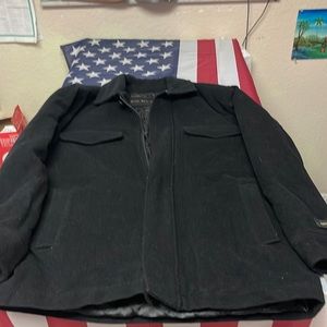 MARC NEW YORK  BLACK MENS SHORT WOOL MEDIUM JACKET